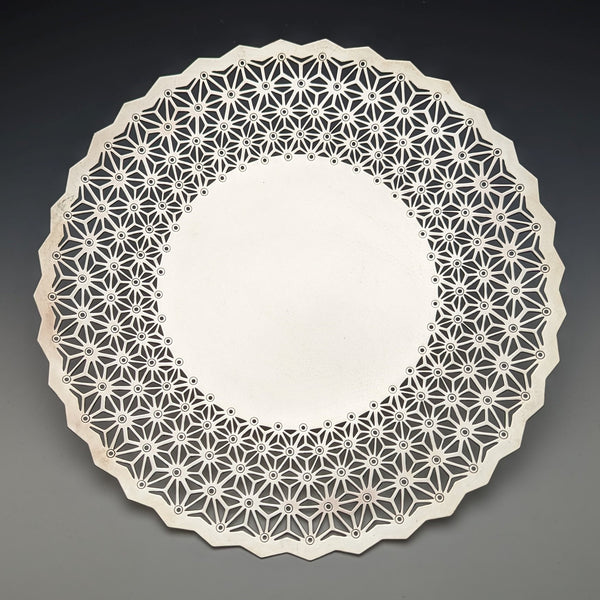 20世紀初頭 英国アンティーク シルバープレート製ディッシュ 直径27cm Mappin&Webb